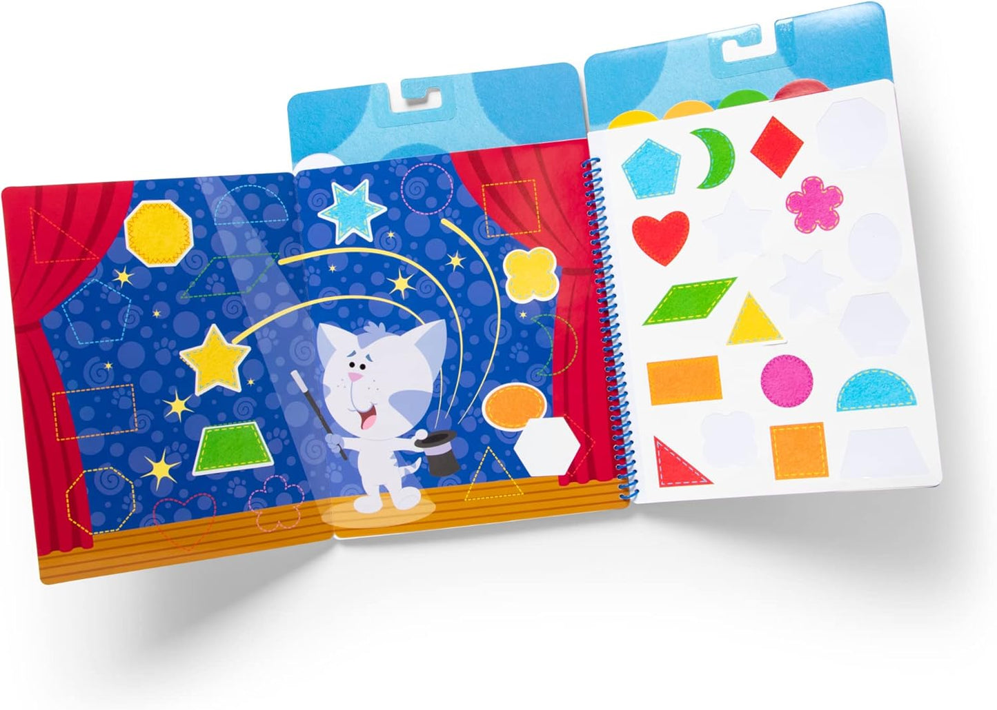 Portable Melissa & Doug Blue's Clues & You! Reusable Stickers - Shapes & Colors  Learning Board Book - HAPPY GUMNUT