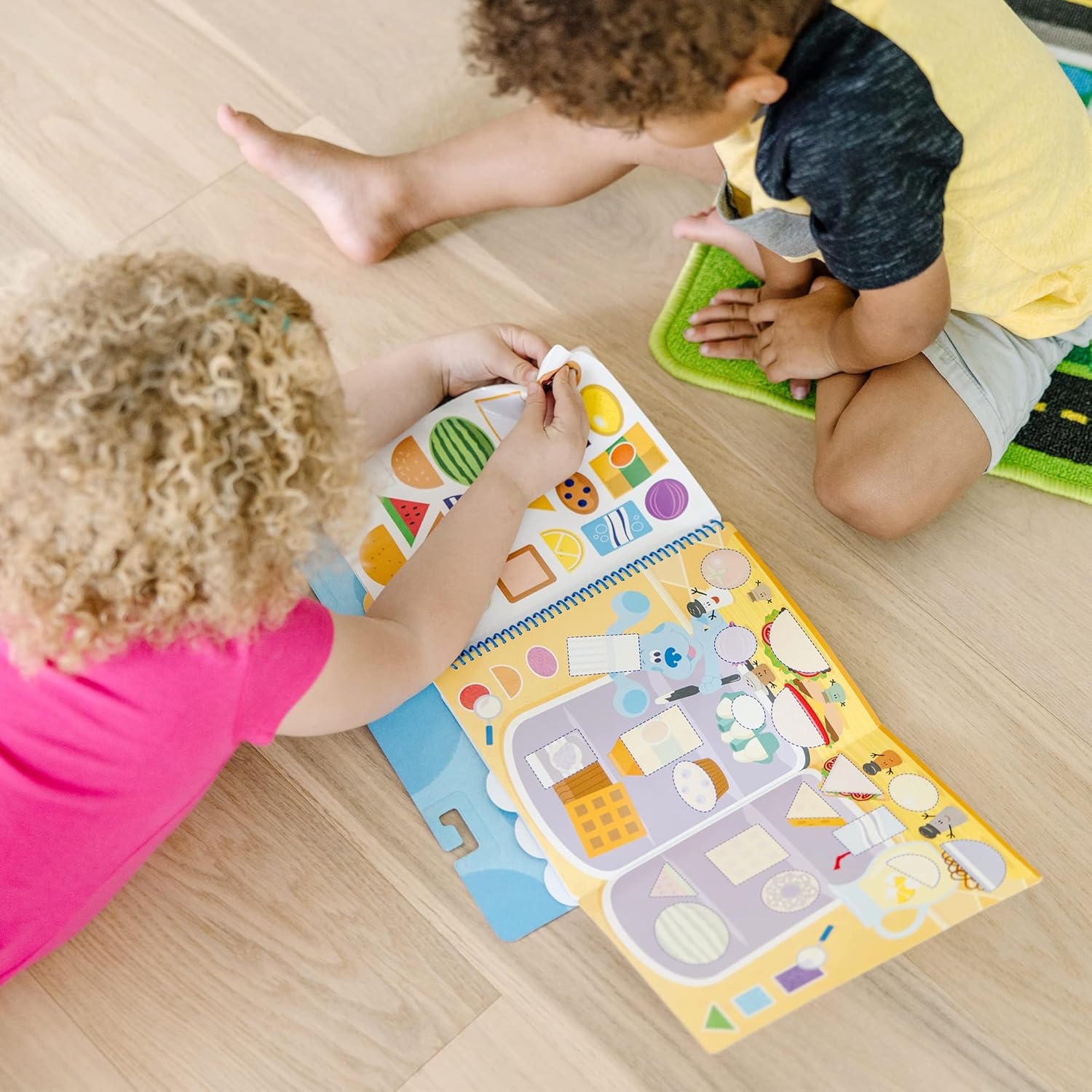 Portable Melissa & Doug Blue's Clues & You! Reusable Stickers - Shapes & Colors  Learning Board Book - HAPPY GUMNUT