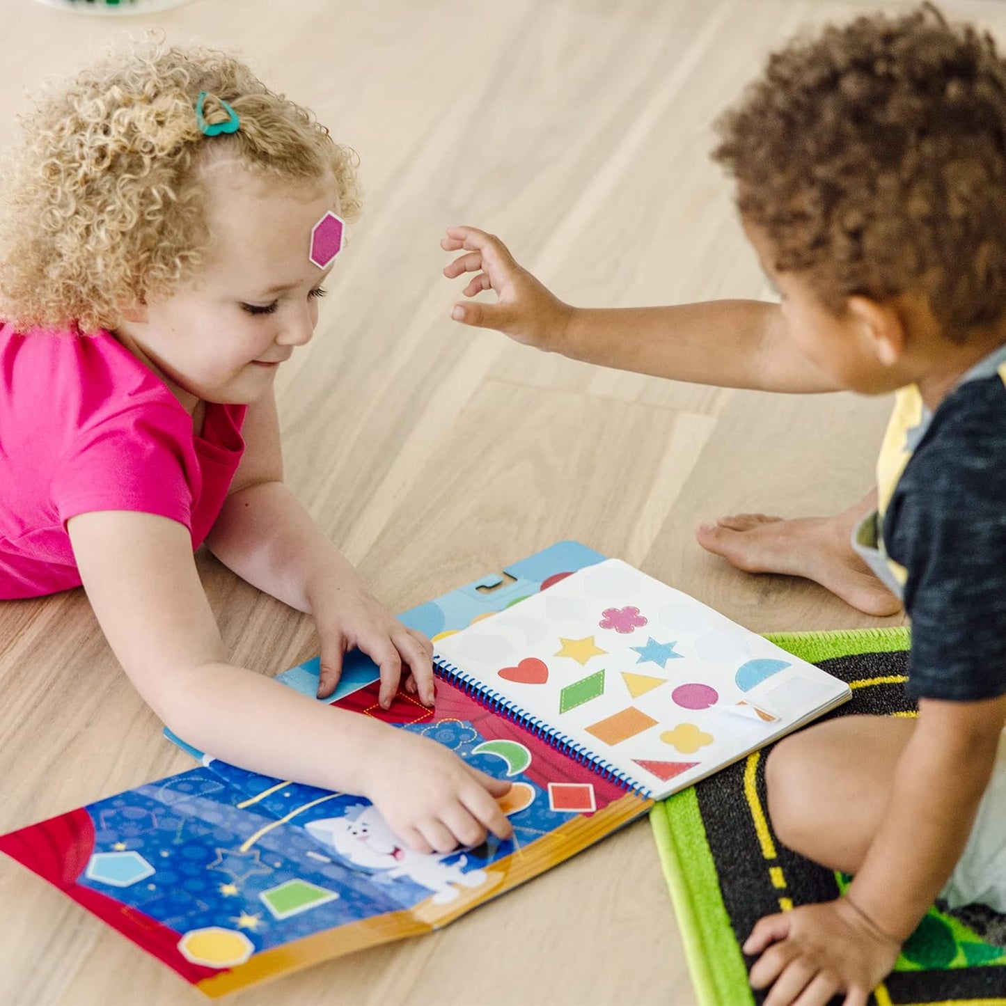 Portable Melissa & Doug Blue's Clues & You! Reusable Stickers - Shapes & Colors  Learning Board Book - HAPPY GUMNUT
