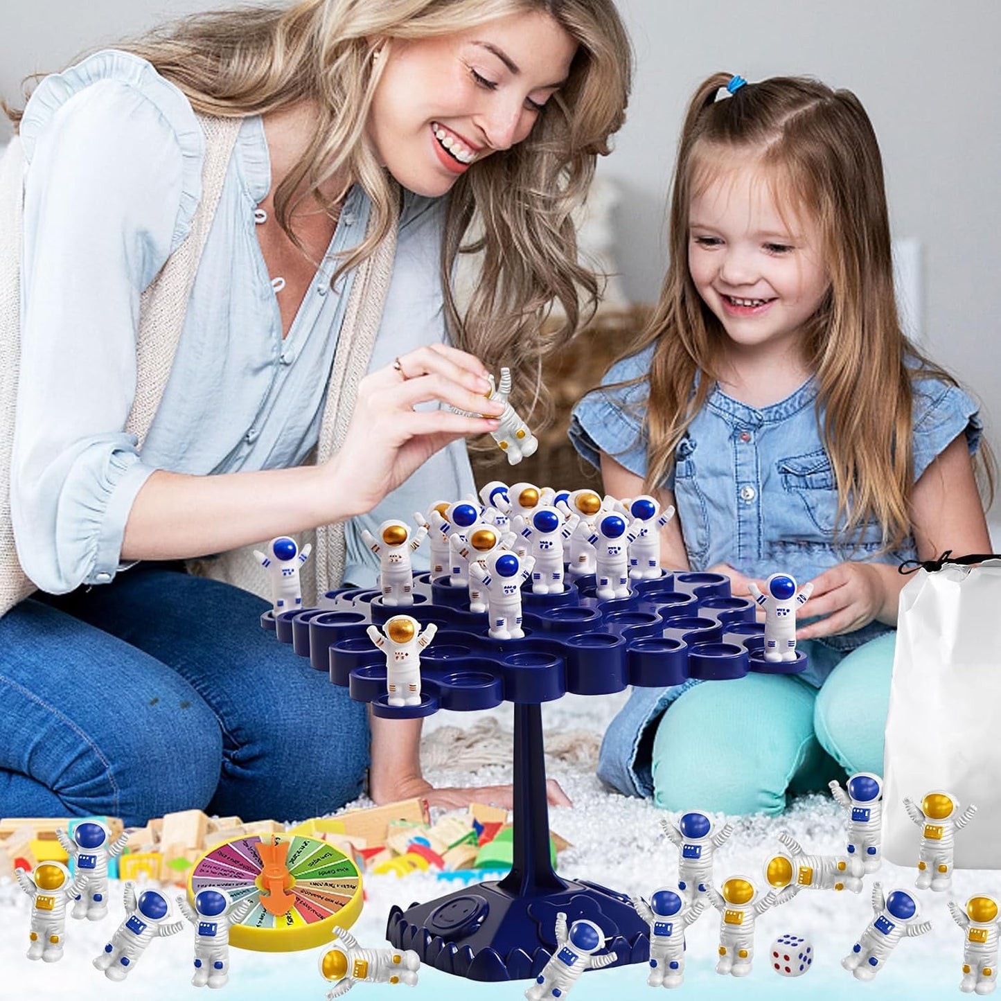 Educational  Space Construction Balancing Board Game