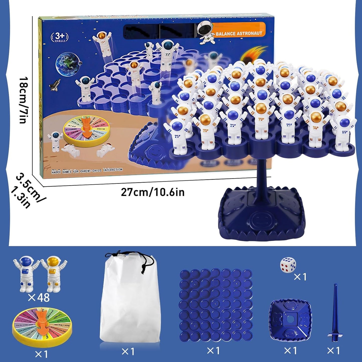 Educational  Space Construction Balancing Board Game