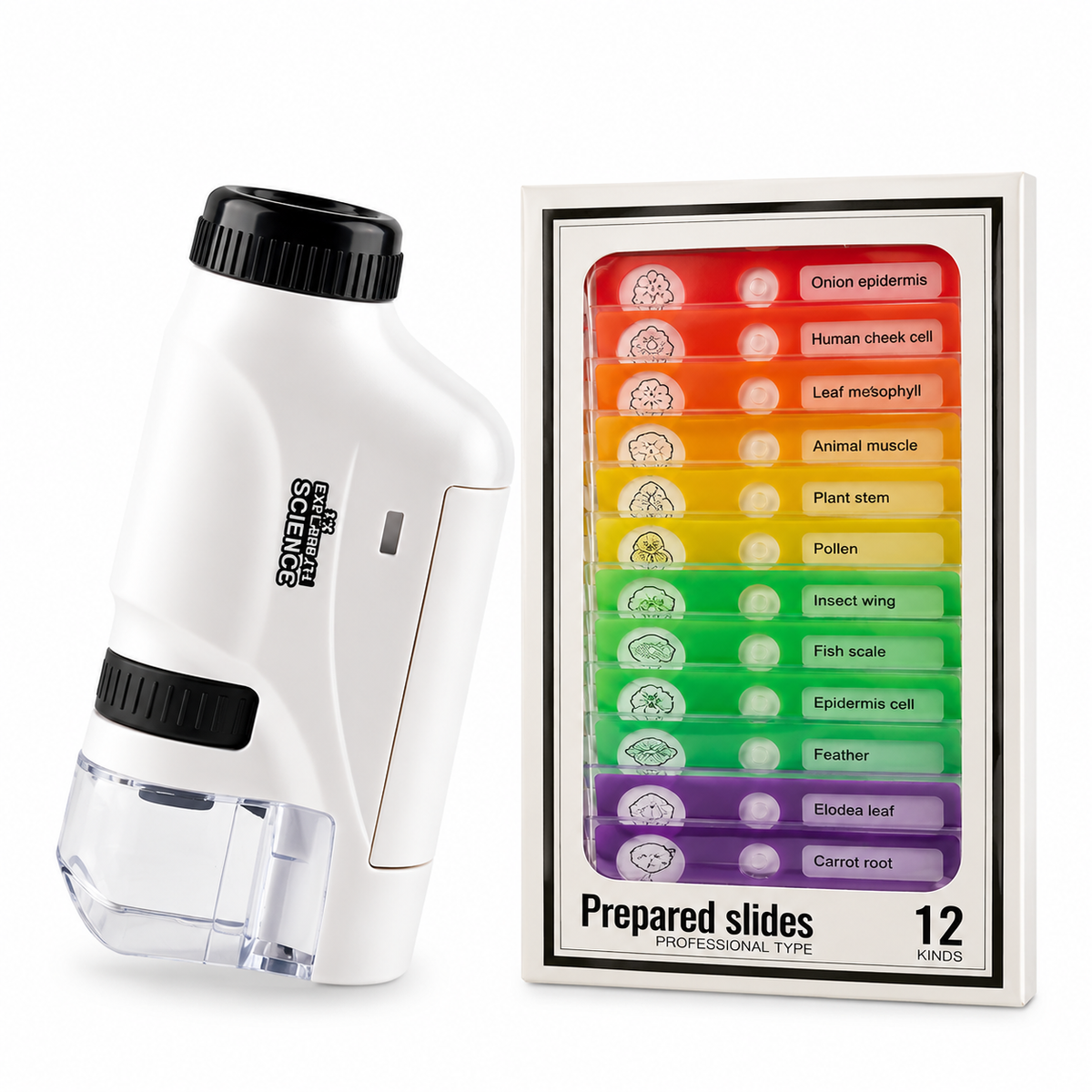 Kids children nature explorer handy electric Microscope - HAPPY GUMNUT