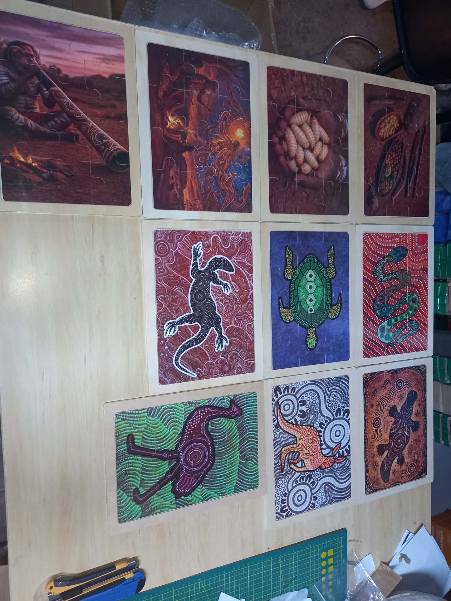 Australian Aboriginal Inspired Art Puzzles NAIDOC Week Childcare Learning Materials