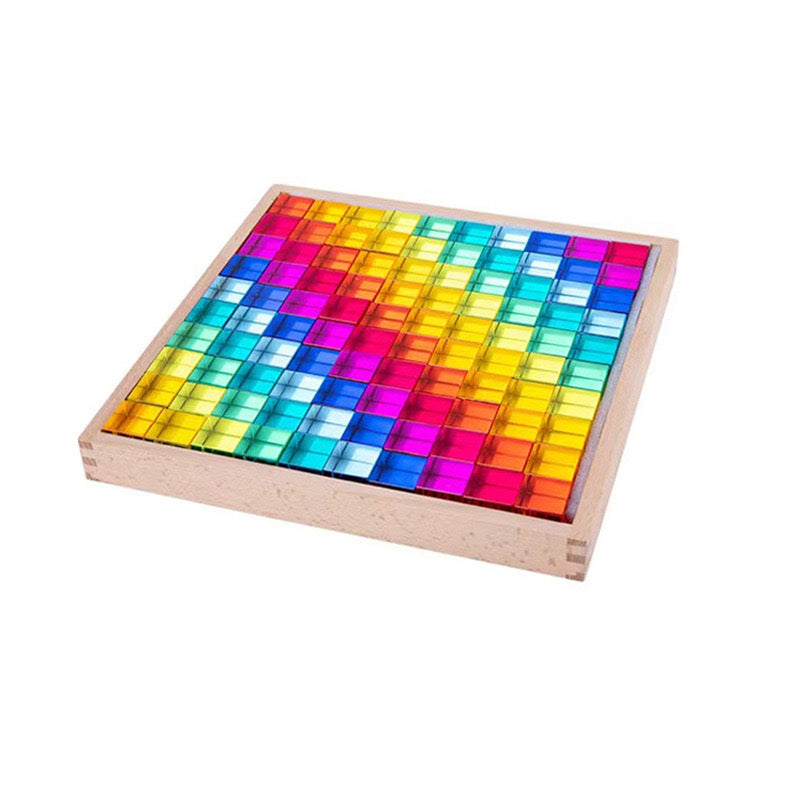 100pcs Ultra Bright Lucite Cubics Blocks Translucent Acrylic Epoxy Cubes CLEAR VERSION - HAPPY GUMNUT