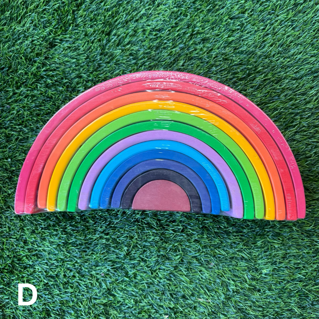 Large Wooden Rainbow Stacker Blocks