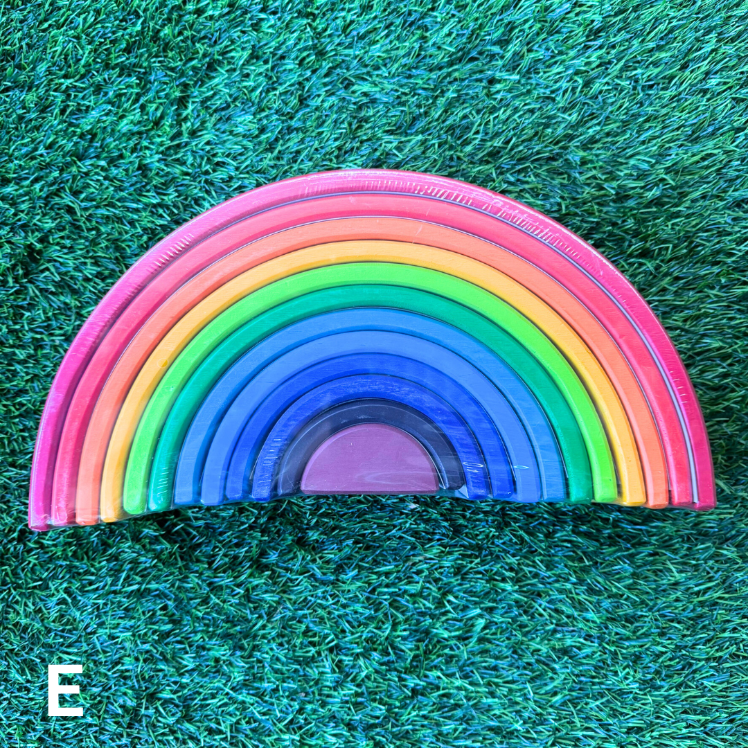 Large Wooden Rainbow Stacker Blocks