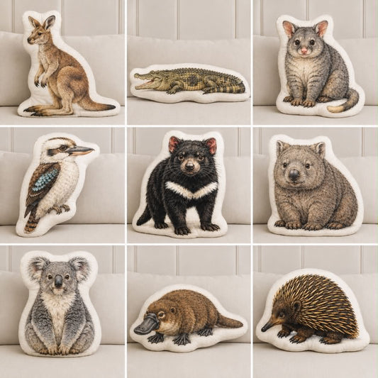 Sensory Plush Stuffed Cushion of Aussie Animals Set of 9 - HAPPY GUMNUT
