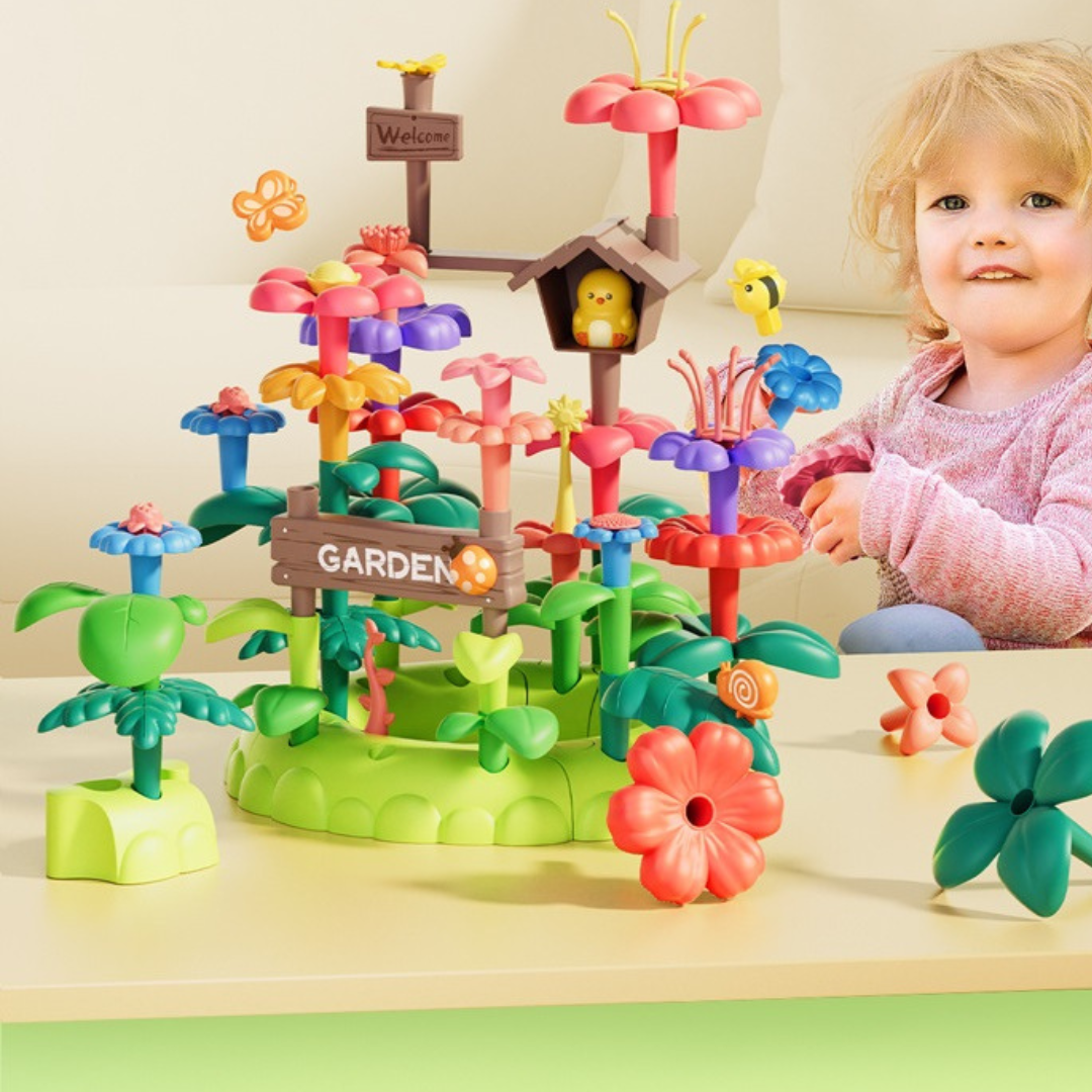 42 or 93 Piece Garden Block Flower Arrangement Building Block Toy - HAPPY GUMNUT
