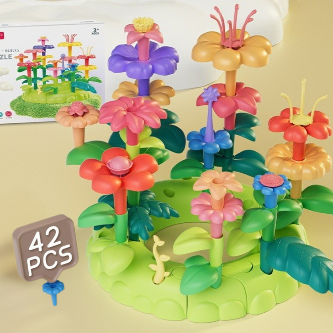 42 or 93 Piece Garden Block Flower Arrangement Building Block Toy - HAPPY GUMNUT