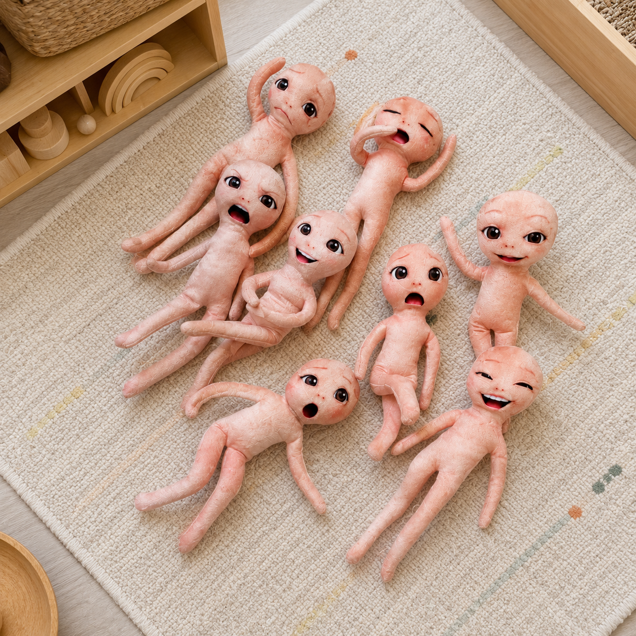 Set of 9  Flexible Feelings & Emotions Dolls – Social Emotional Learning & Role Play Self-regulation Toy - HAPPY GUMNUT