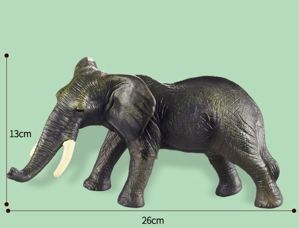 12 x Large Jungle Animal Model Figures Educational Teaching Toy - HAPPY GUMNUT