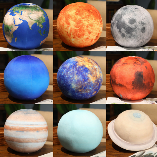Globe Of The Solar System Plush Stuffed Earth Moon Sun Mars Plushies Toy - HAPPY GUMNUT