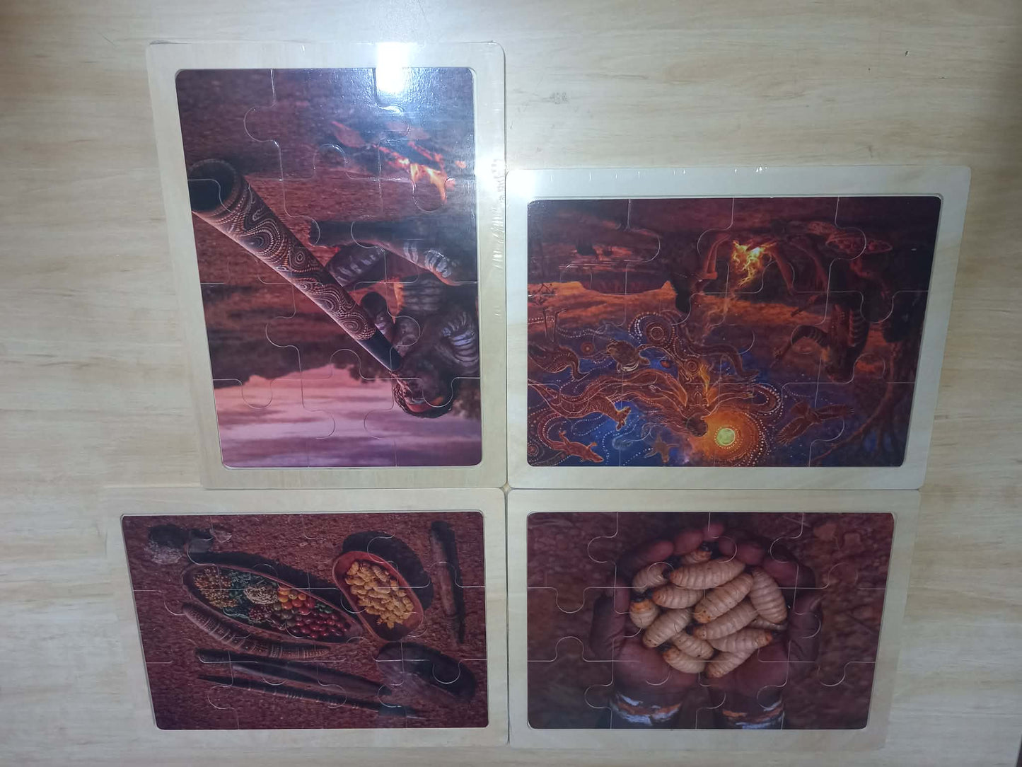 Australian Aboriginal Inspired Art Puzzles NAIDOC Week Childcare Learning Materials