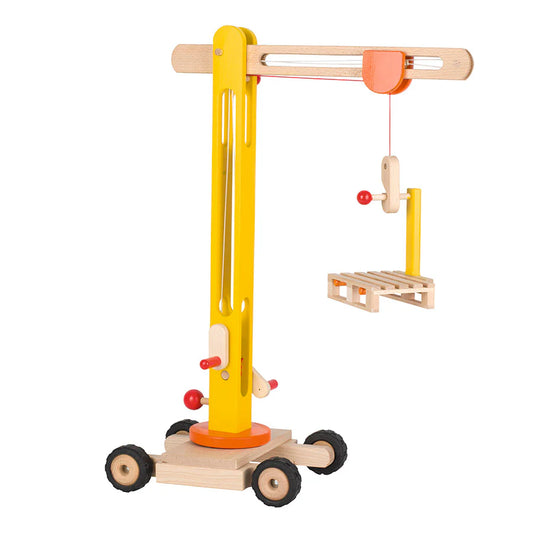 Wooden Toy Crane Goki City Construction Scape  Toy Car