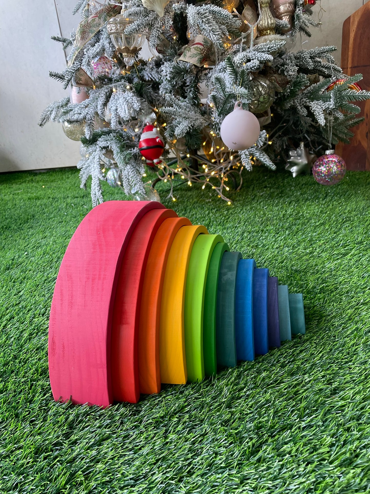 Large Wooden Rainbow Stacker Blocks V2