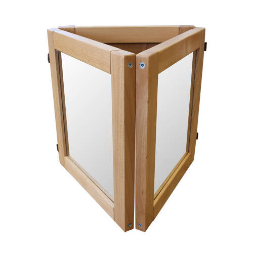 Large Wooden 3-Way Mirror kids Education childcare Acrylic mirror