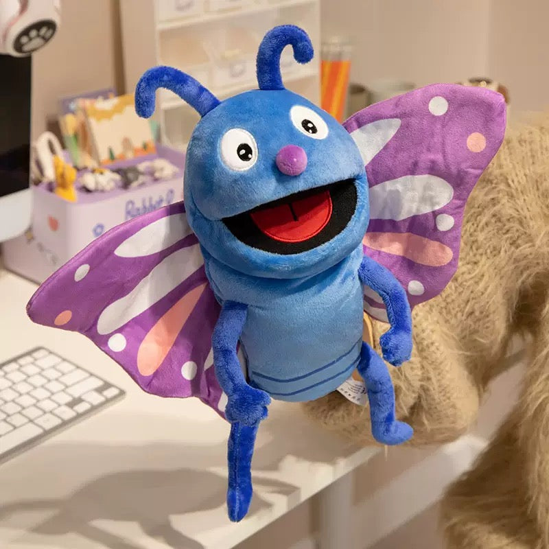 Butterfly, Ladybird,  Bee Hand Puppets Story Time Childcare Toy