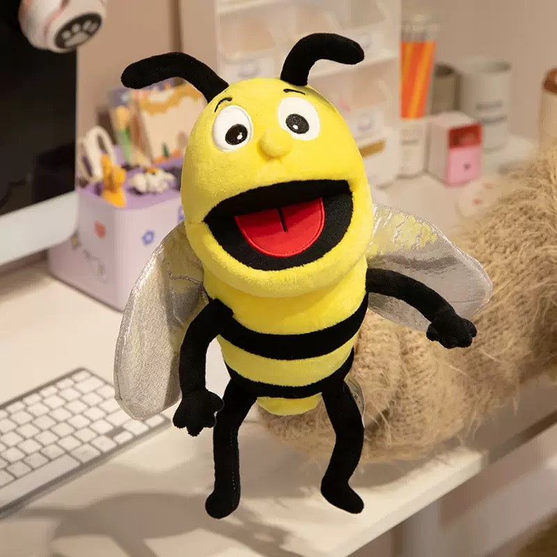 Butterfly, Ladybird,  Bee Hand Puppets Story Time Childcare Toy