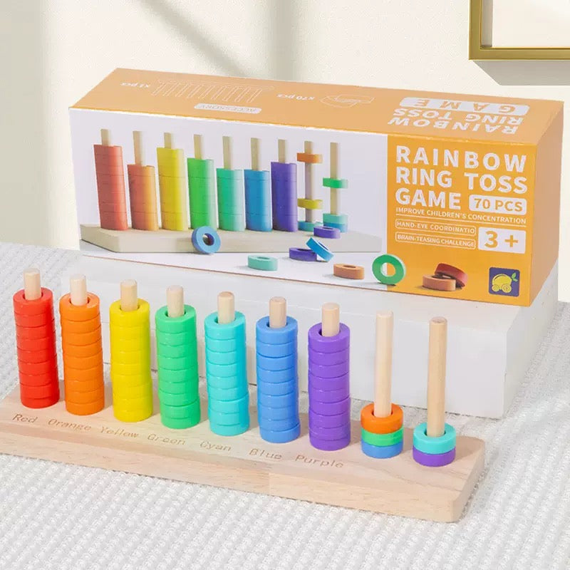 Counting 1-10 Ring Counter Montessori Inspired Math Game Educational Toy