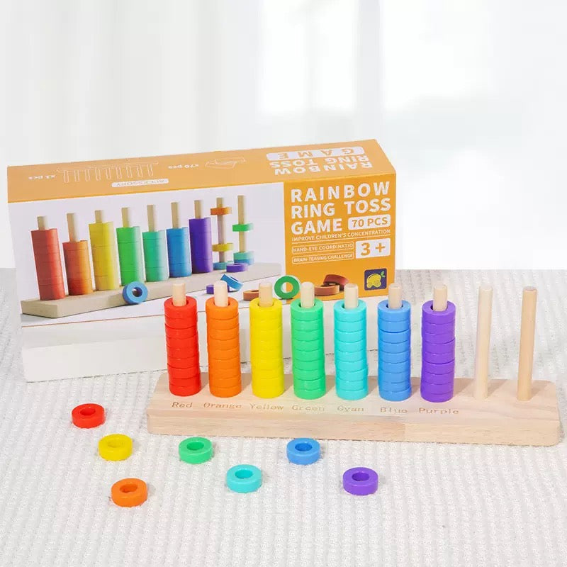 Counting 1-10 Ring Counter Montessori Inspired Math Game Educational Toy