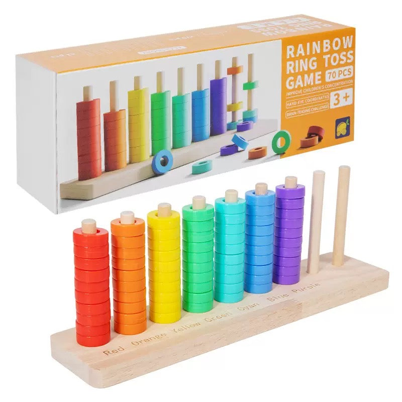 Counting 1-10 Ring Counter Montessori Inspired Math Game Educational Toy