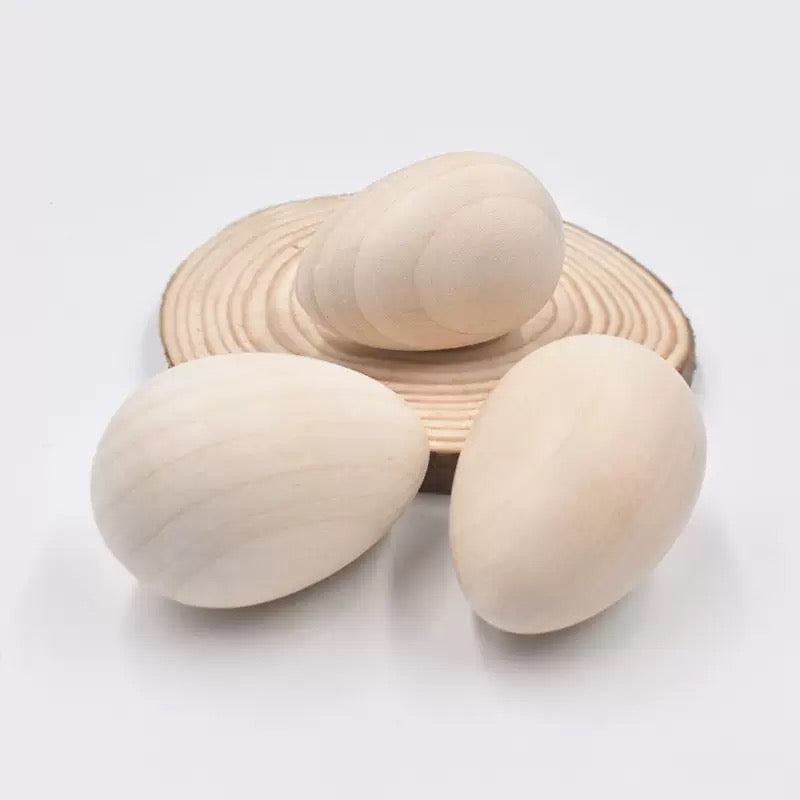 Natural Wooden Egg 6cm for Easter Gift