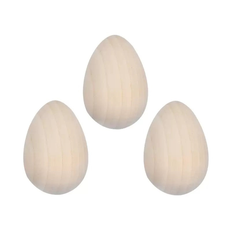 Natural Wooden Egg 6cm for Easter Gift