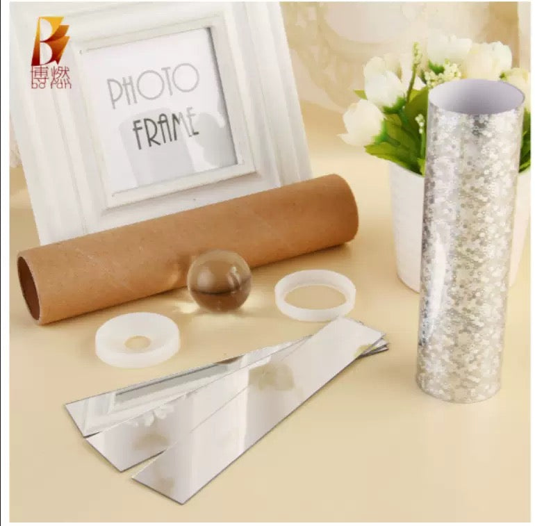 DIY Kids Glass Lens Marble Ball Kaleidoscope with mirrors Craft Sensory Toys Kits - HAPPY GUMNUT