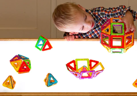 Wooden Light Panel for Table Kids Sensory Tool