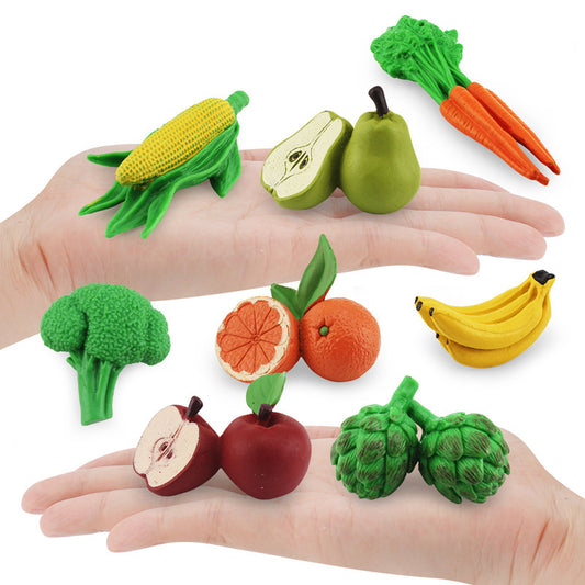 Fruit and Vegetables Figurines Model Toy for Kindergarten