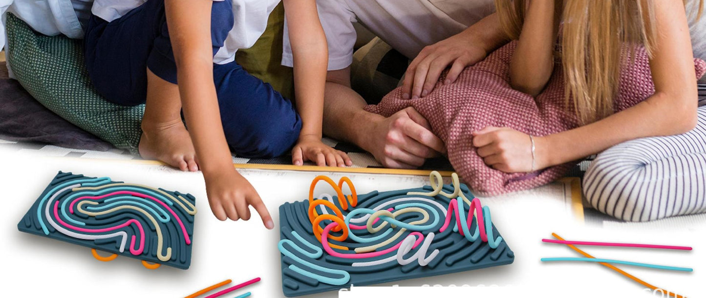 Sensory Noodle Wavey Doodle string Fidget Board - HAPPY GUMNUT