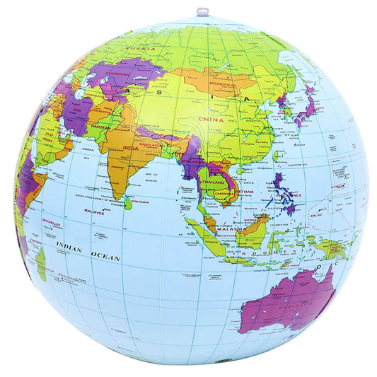 Inflatable Blow up Earth PVC Ball 30cm