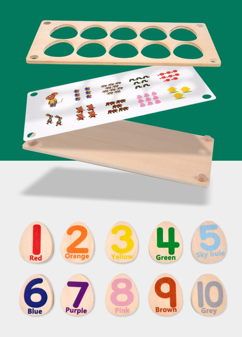Number Pattern Category Matching Memory Game with Interchangeable Pages