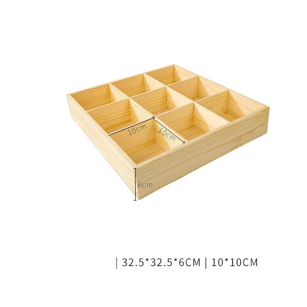 Wooden Craft Material Mandala Loose Parts TRAY