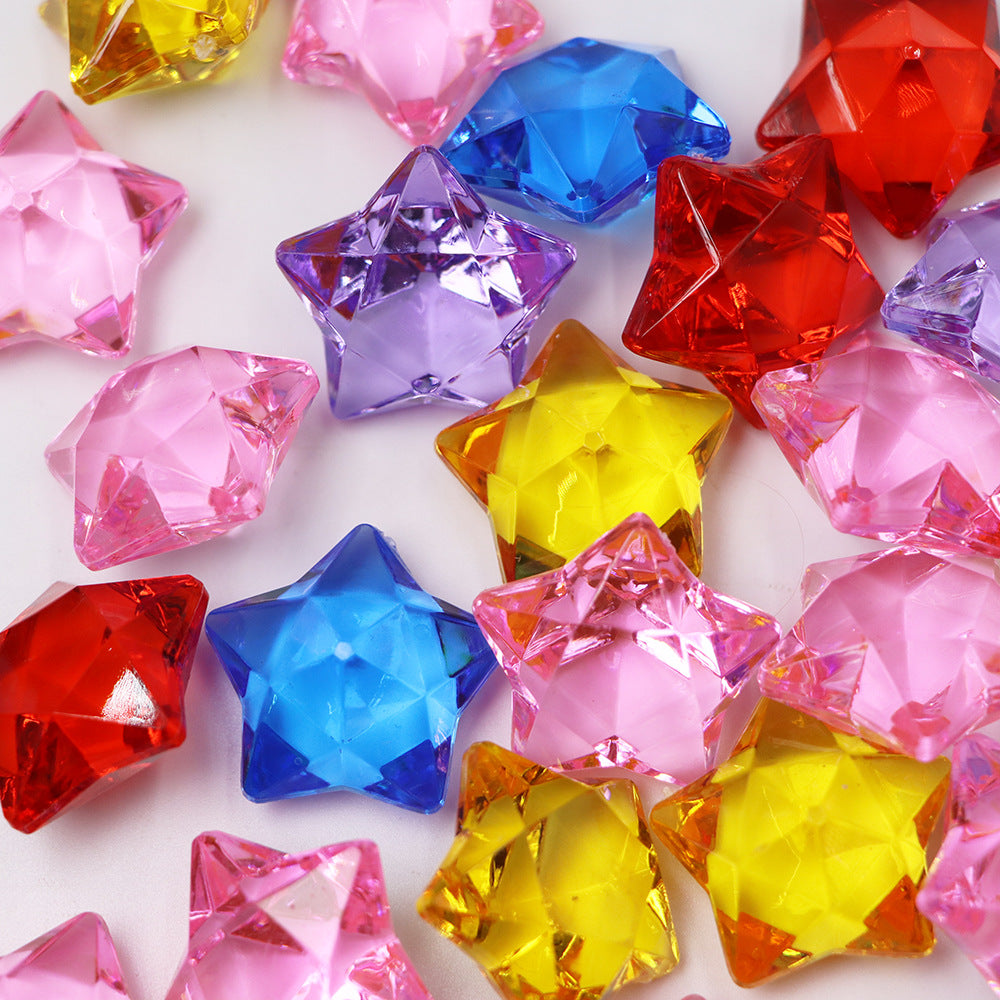 Bundle Set of 10 Acrylic Loose Parts Halloween Leaves Rings Dinosaurs Sea Animals Crystals Various Themes