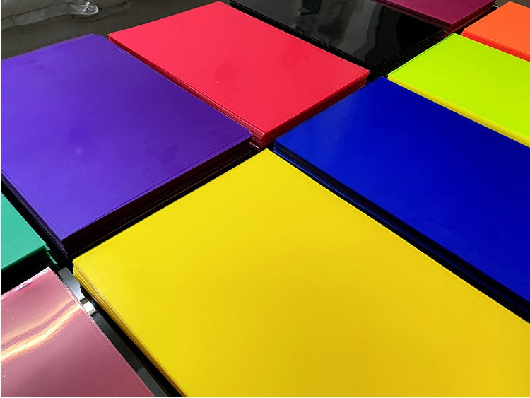 DIY PVC RAINBOW COLOUR SHEETS ARTS AND CRAFT! PACK OF 10 RANDOM COLOURS