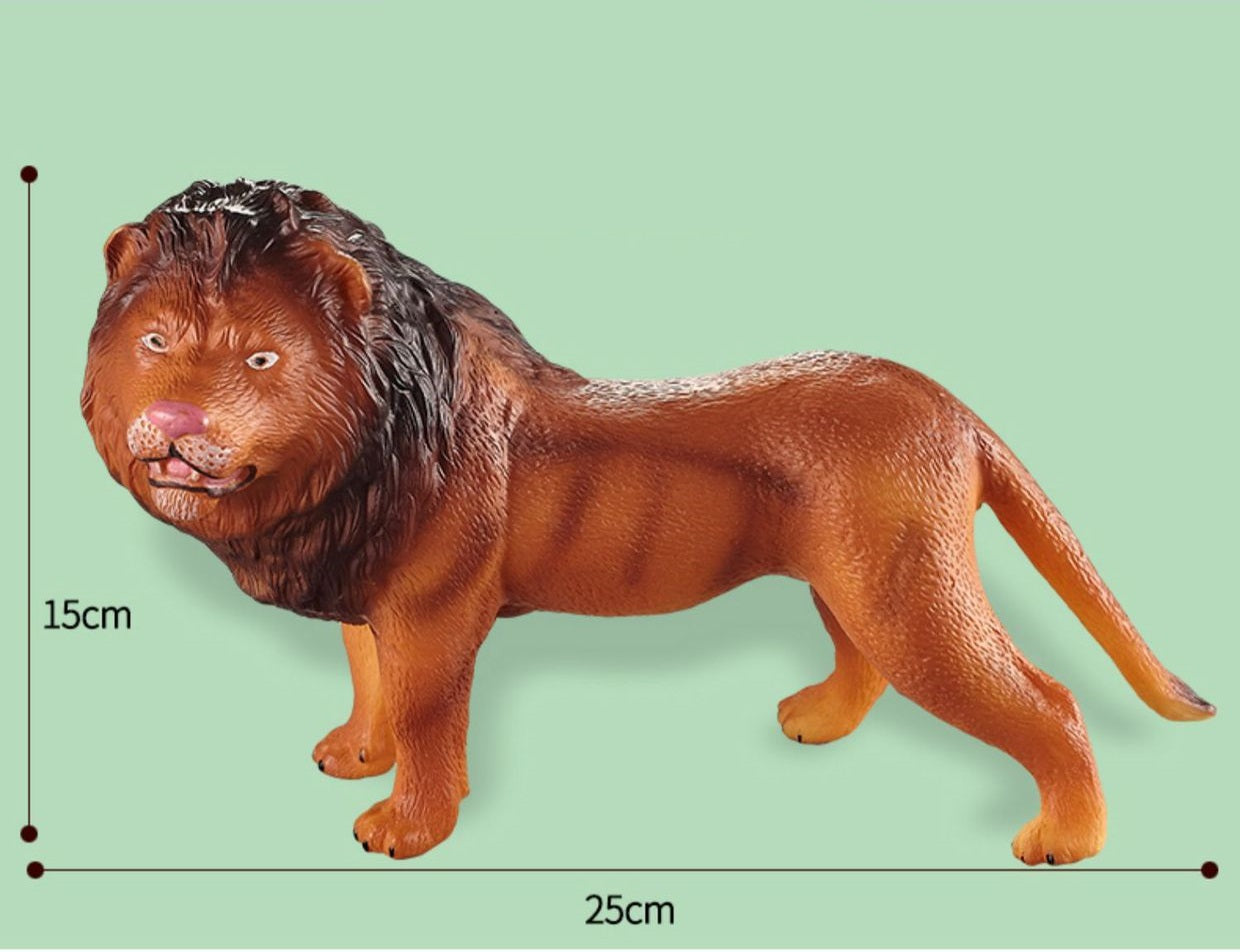 12 x Large Jungle Animal Model Figures Educational Teaching Toy - HAPPY GUMNUT