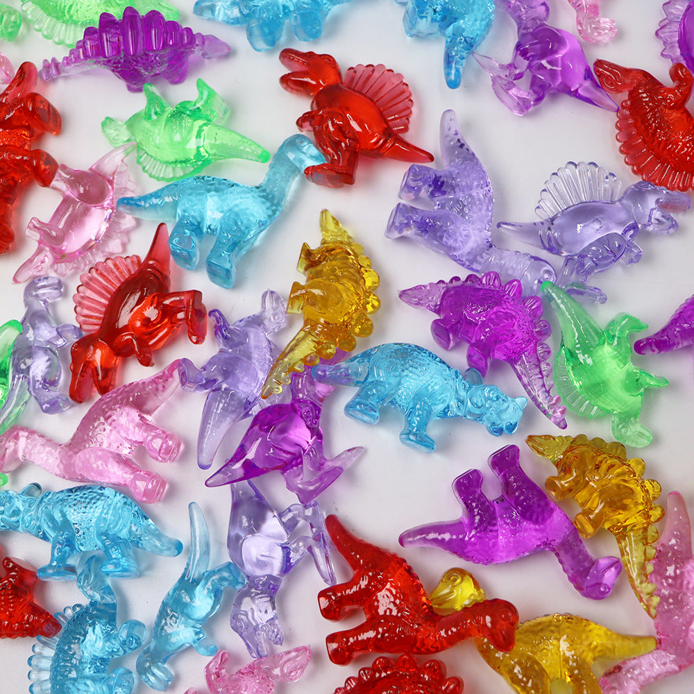 Bundle Set of 10 Acrylic Loose Parts Halloween Leaves Rings Dinosaurs Sea Animals Crystals Various Themes