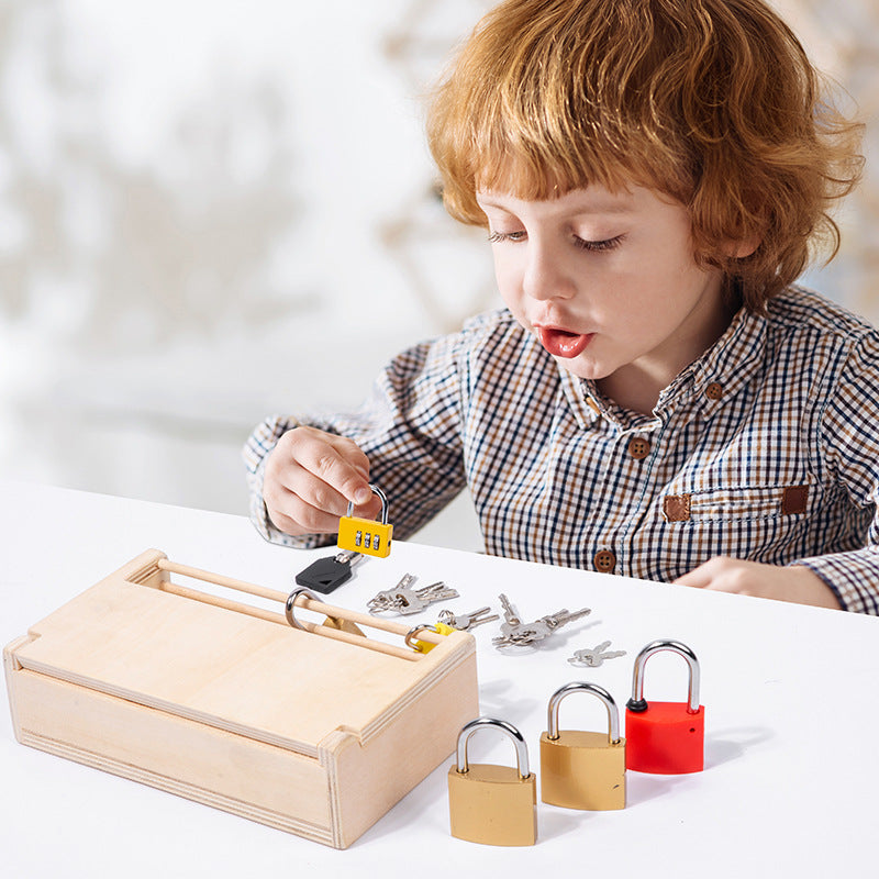 Montessori Lock & Key Set Lock Pick Box Practical Life Skill