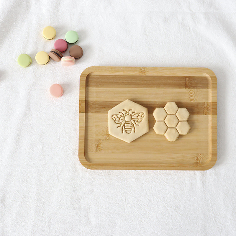 Cookie Play Dough Shape Stencil Bee Honey Comb pack