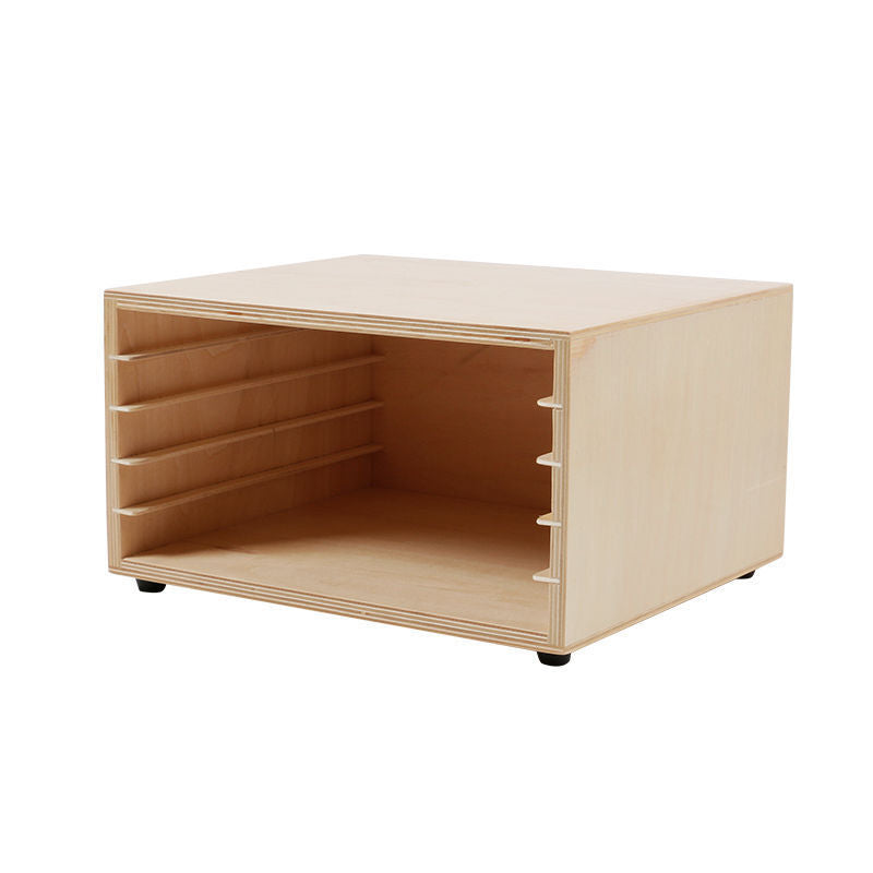 Montessori Animal or Plant Puzzles with Inset Tray Cabinet