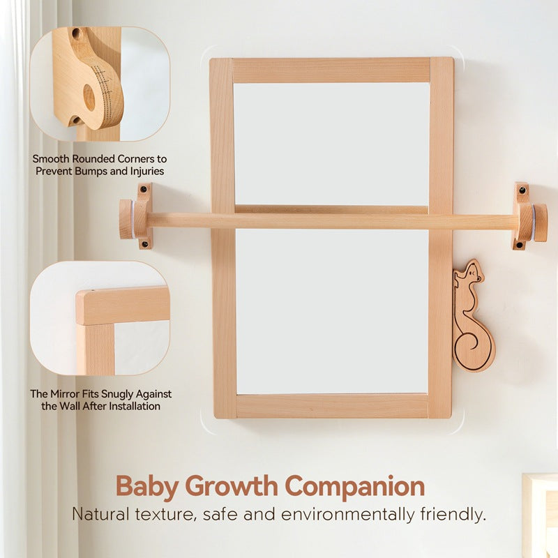 Safe Toddler Wall Mountable Baby Mirror