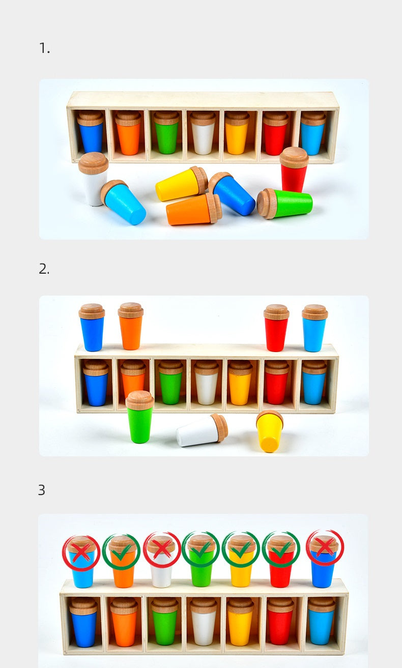 Wooden Colour Memory Chess Sequence Logic Family Fun Game Mastermind