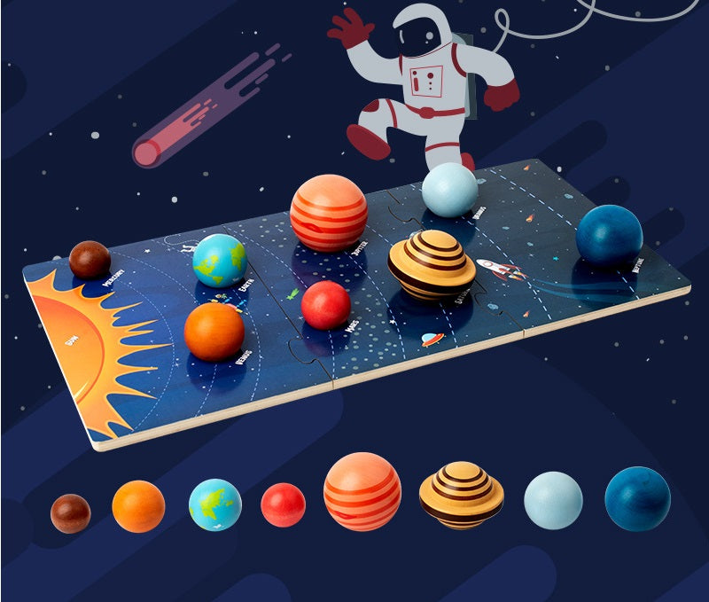 Jumbo Solar system model puzzle with Planets Board