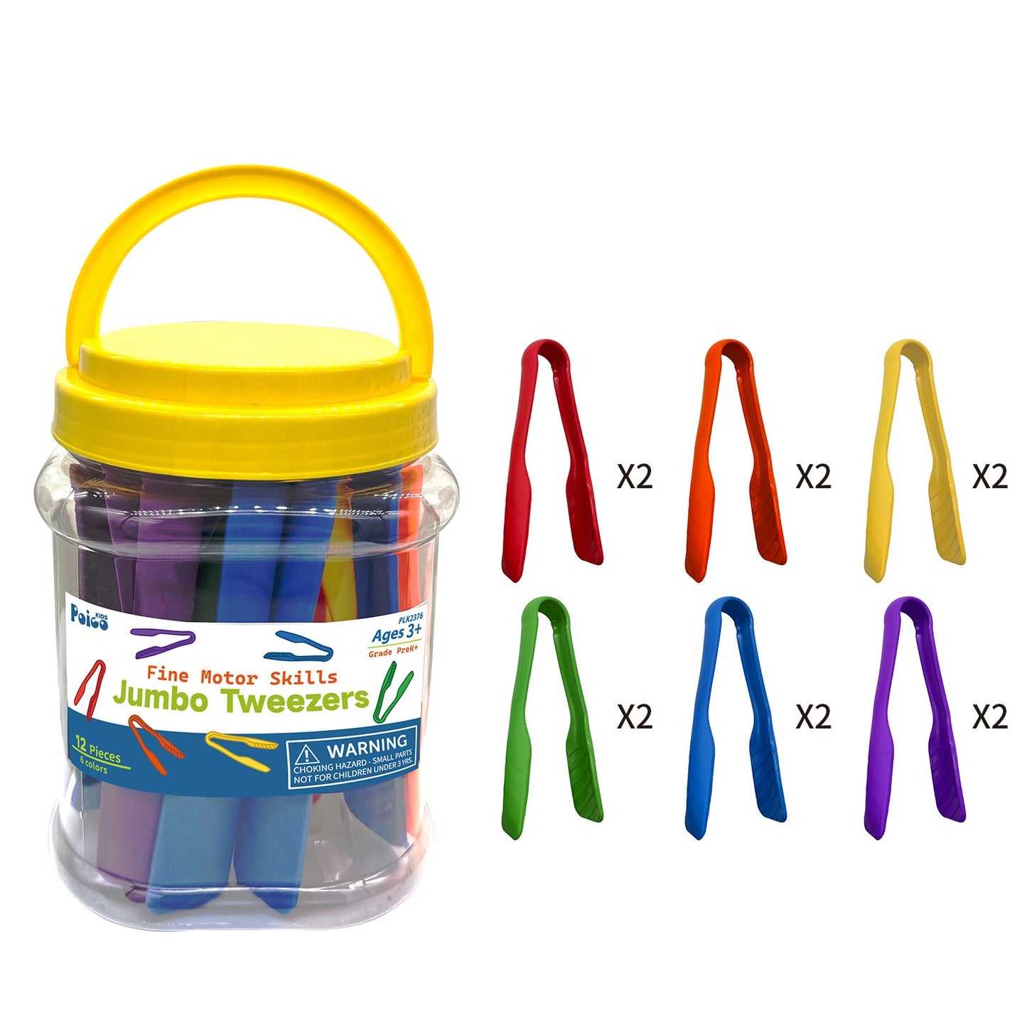 Educational Resources Tongs Tweezers Colour Various colours 14 Pieces