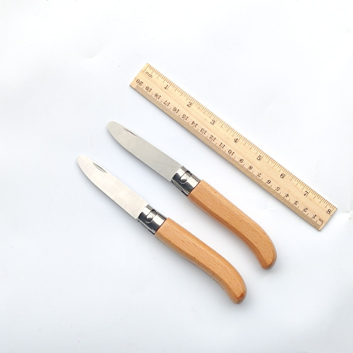 Kids Wood Caving Tool Retractable Pocket Wedge Whittling Knife Rounded tip