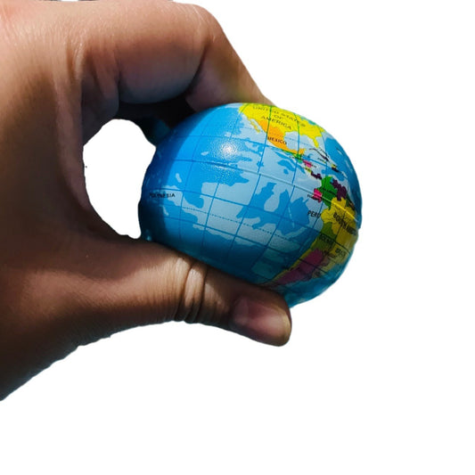 Hand sized Simulation Globe Of The World Squishy Earth Ball 7.6cm