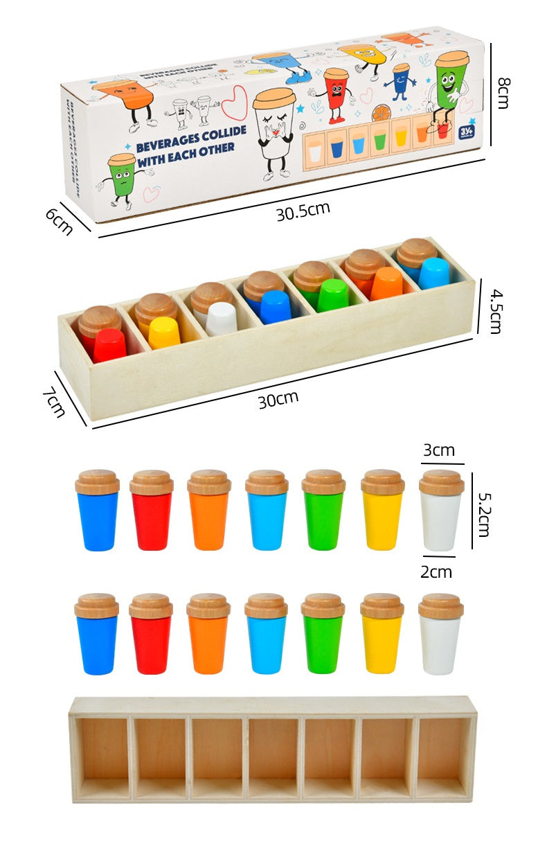 Wooden Colour Memory Chess Sequence Logic Family Fun Game Mastermind