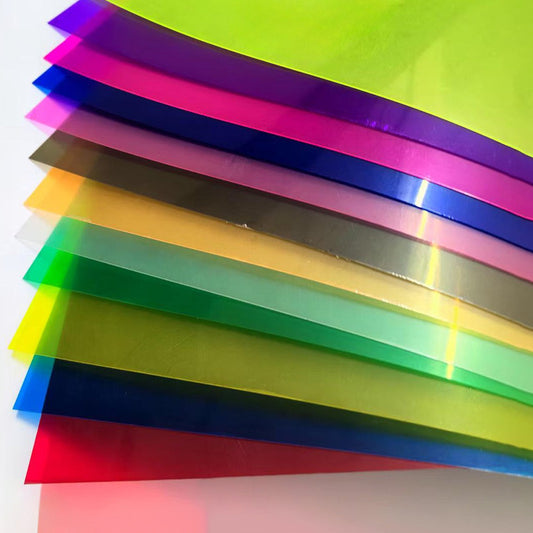 DIY PVC RAINBOW COLOUR SHEETS ARTS AND CRAFT! PACK OF 10 RANDOM COLOURS - HAPPY GUMNUT