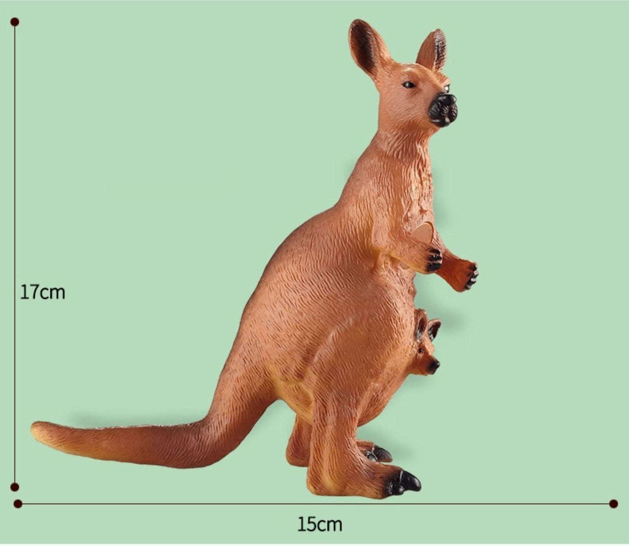 12 x Large Jungle Animal Model Figures Educational Teaching Toy - HAPPY GUMNUT